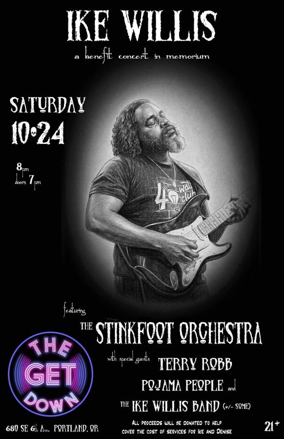 Get Down: Saturday,Oct 24The PresentsThe Stinkfoot Orchestra with very special guests Terry Robb, Pojama People and the Ike Willis BandDOORS: 7:00 pm | | buy tickets